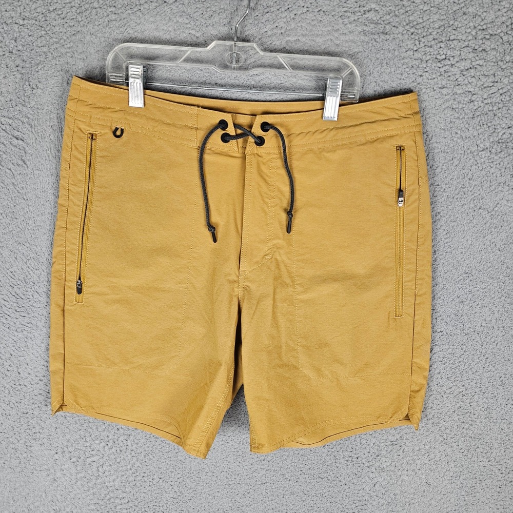Roark Shorts Mens 31 Layover Trail Shorts 3.0 Nylon Drawstring Zip